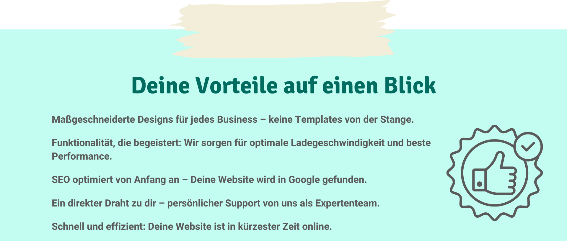 Vorteile Done4You Website